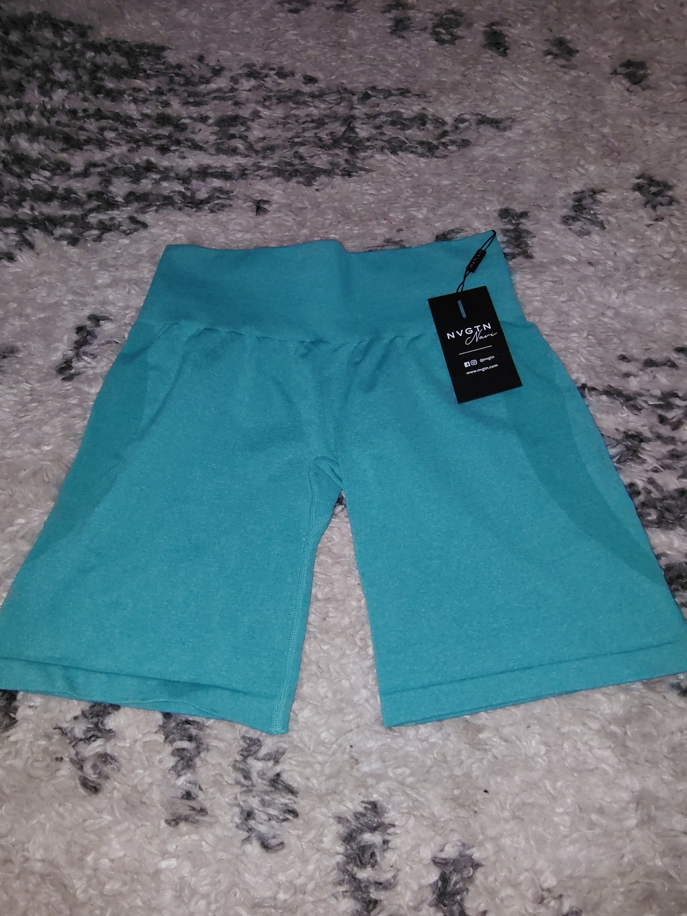 NVGTN High-Waist Aqua Bike Shorts